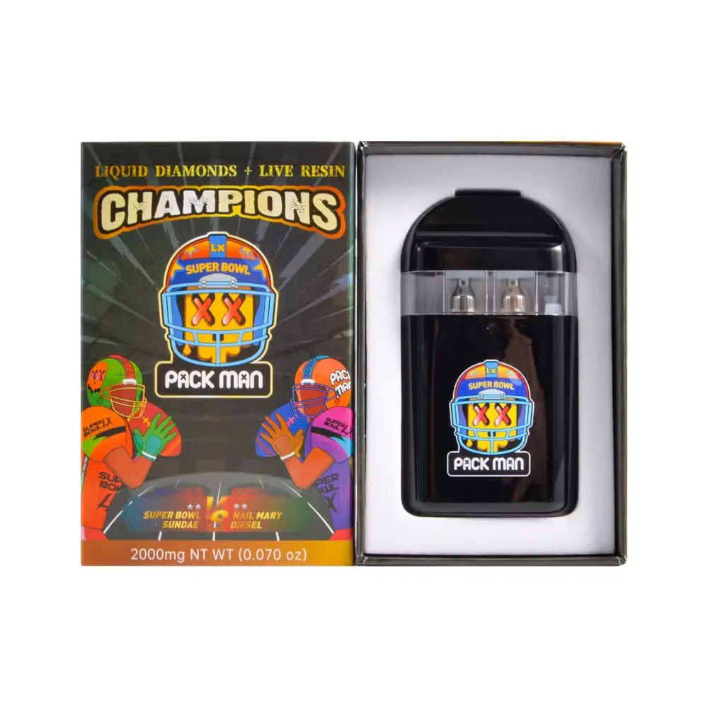 Empty Packmn X NFL Dual Chamber Disposable 2g factory