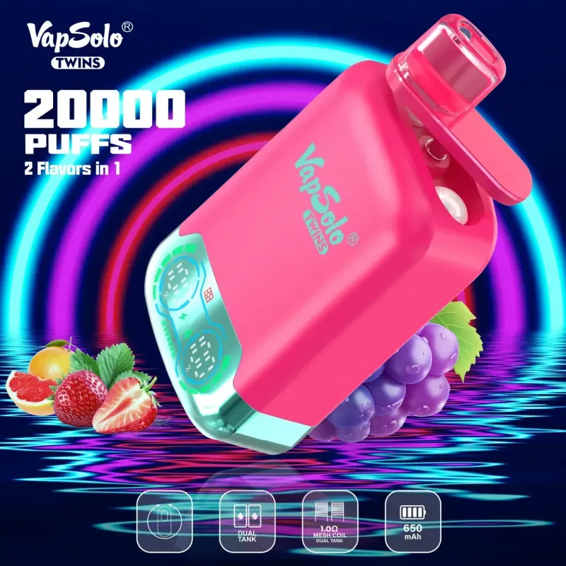 Ki jan yo sèvi ak VapSolo Twins 20000 yo: yon gid pou debutan pou Vaping doub...