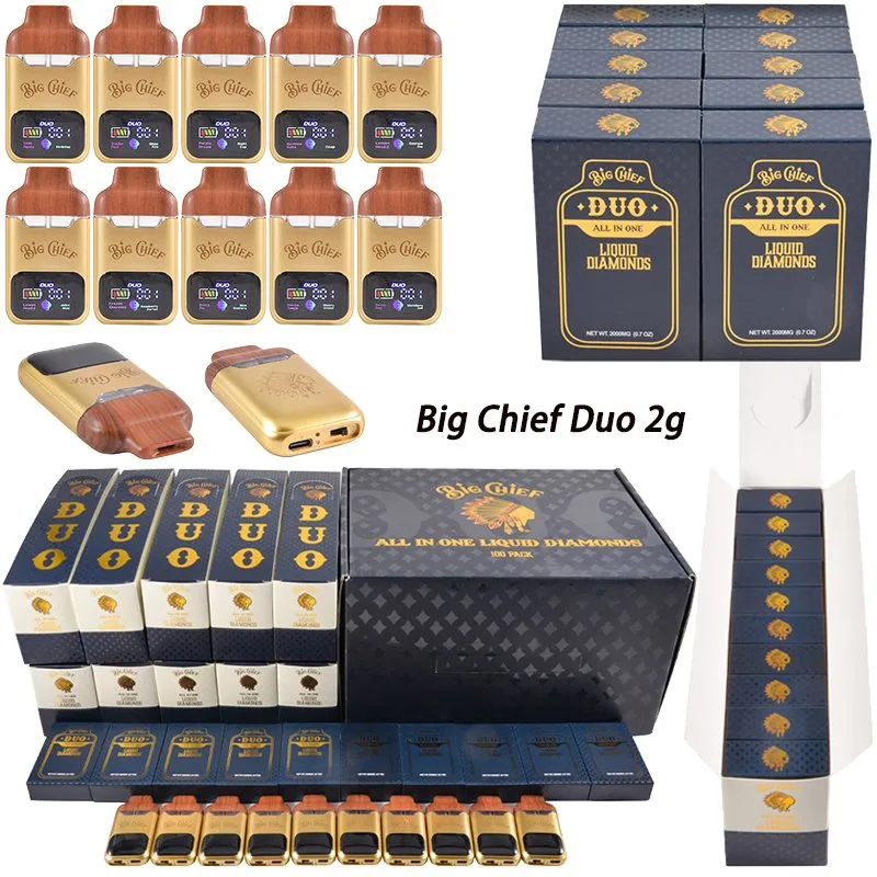 Gold Big Chief Duo 2g Disposables tout nan yon sèl