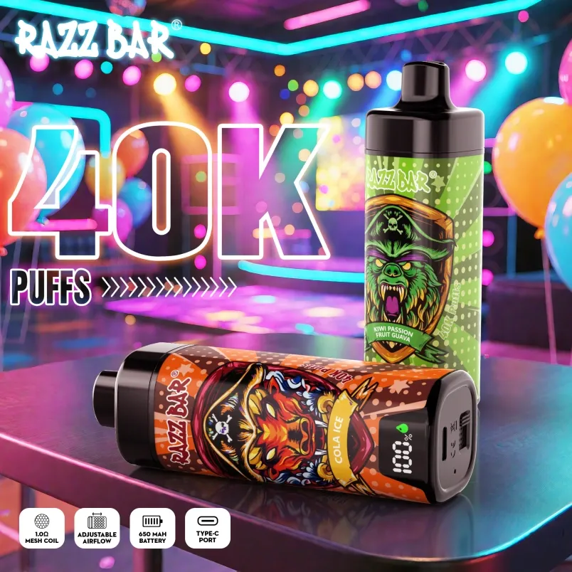 Razz Bar 40000 Puffs Smart Screen 40k Vape jetab